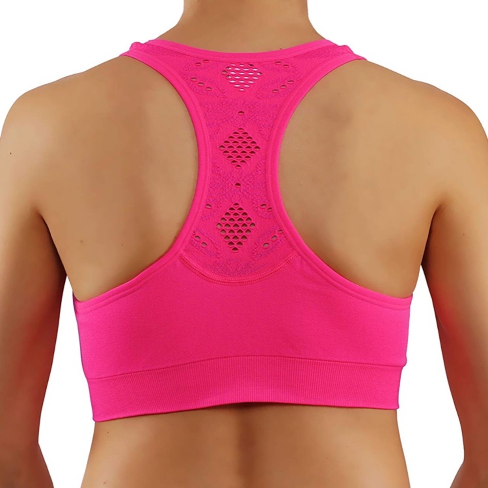 Hot pink sports bra push up add a cup - Picture 2 of 2